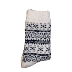 Vita ullsockor stl 31/33