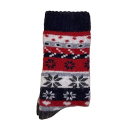 Flerfärgade ullsockor stl 31/33