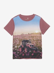 Rosa t-shirt traktor stl 104-116