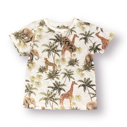 T-shirt med djur stl 110/116