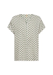 Grönmönstrad blus stl XS-L