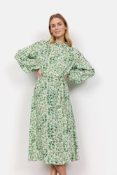 Grönblommig klänning stl XS-XL
