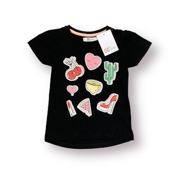 Svart T-shirt 98/104