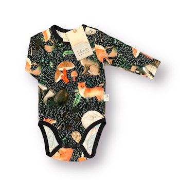 Svart body med djur Stl 74, 80