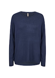 Mörkblå mjuk tröja stl XS-XXL