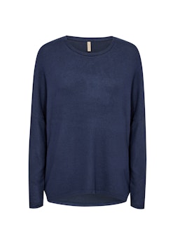 Mörkblå mjuk tröja stl XS-XXL