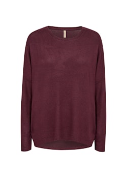 Vinröd mjuk tröja stl XS-XXL