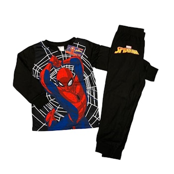 Svart pyjamas Spiderman stl 98/104