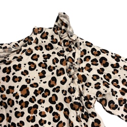 Leopardmönstrad klänning stl 98/104