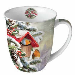 Mugg rödhake 4 dl