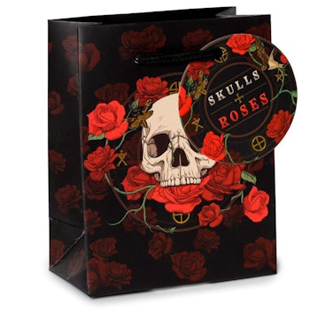 Presentpåse skulls & roses