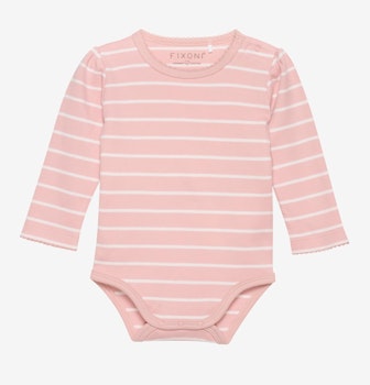 Rosa randig body stl 56-80