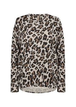 Leopardmönstrad tröja