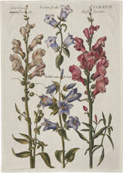 Kökshandduk blommor