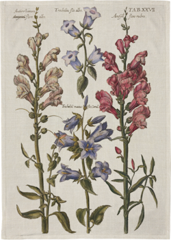 Kökshandduk blommor