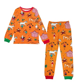 Orange pyjamas Pippi Långstrump Stl 122/128