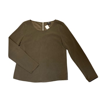 Mörkgrön blus stl M