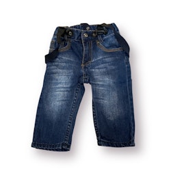Jeans med hängslen stl 62