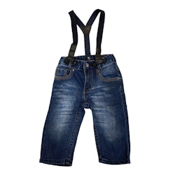 Jeans med hängslen stl 62