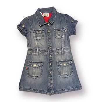 Jeansklänning stl 98