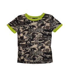 Gråmönstrad t-shirt stl 104
