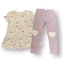 Klänning & leggings stl 98