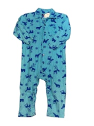 Blå flanellpyjamas stl 86/92