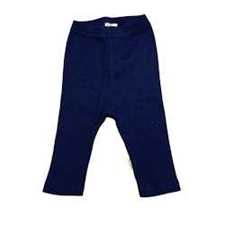 Blå ribbade leggings stl 60