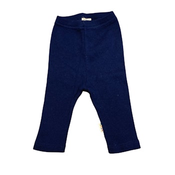 Blå ribbade leggings stl 60