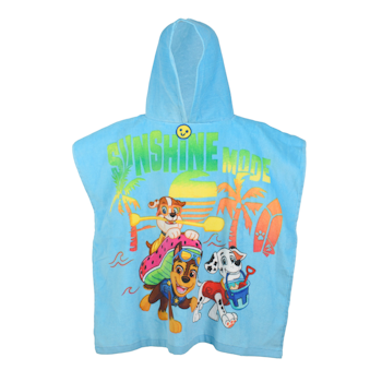 Paw patrol badponcho blå
