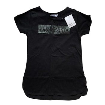 Svart t-shirt stl  170