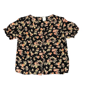 Blommig blus stl S