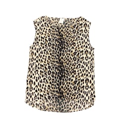 Leopardmönstrad topp stl 36