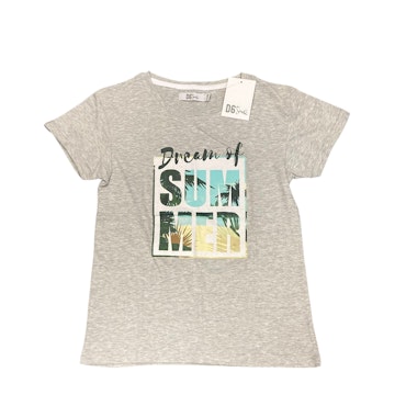 Grå t-shirt stl 122-164