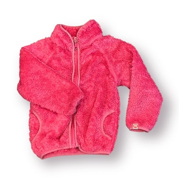 Rosa teddyfleecejacka stl 86/92