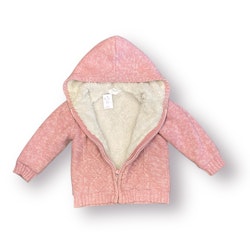 Rosa stickad jacka stl 92