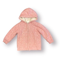 Rosa stickad jacka stl 92