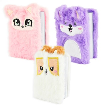 Fluffig anteckningsbok 3 olika