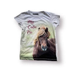 T-shirt häst stl 134/140