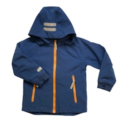 Blå softshelljacka stl 116