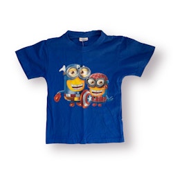 Blå t-shirt Minioner stl 110
