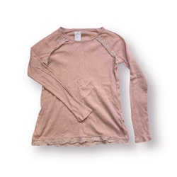 Rosa ribbad tröja stl 146/152