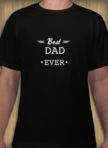 Tshirt Best Dad-Svart Tshirt Herr