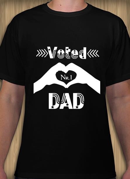 Voted Dad Nr1 T-Shirt Herr