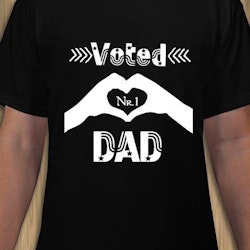 Voted Dad Nr1 T-Shirt Mænd
