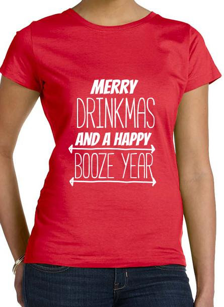 Merry Drinkmas, T-Shirt Jul Dam