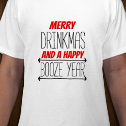 Glædelig Drinkmas T-shirt til Mænd