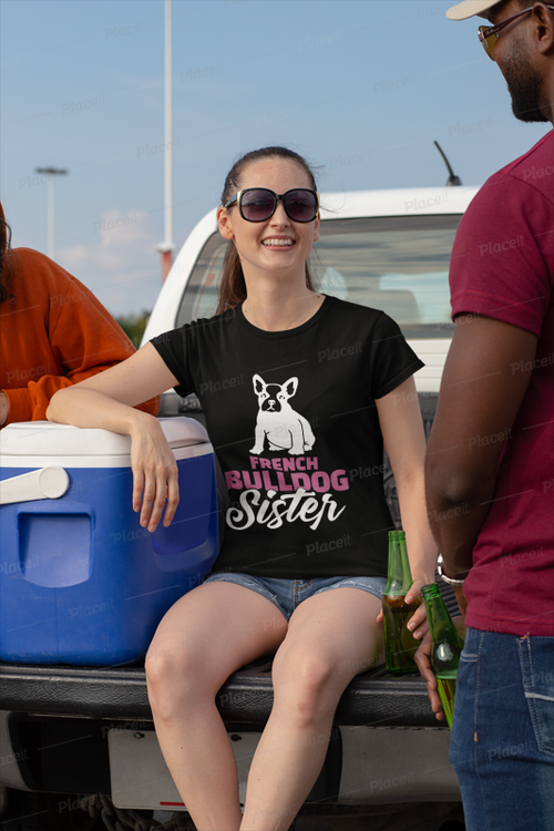 French Bulldog Sister T-Shirt Women