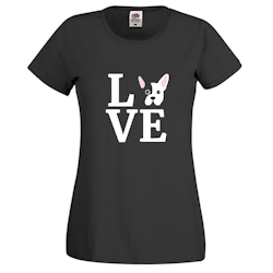 Fransk Bulldog Love T-Shirt Dam