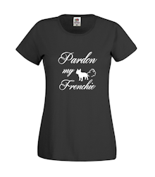 Fransk Bulldog-Pardon My French T-Shirt Dam